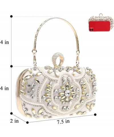 Womens Sparkly Rhinestone Crystal Clutch Bag Glitter Sequin Bridal Purse Evening Handbag for Wedding Party Prom 2201-gold $15...