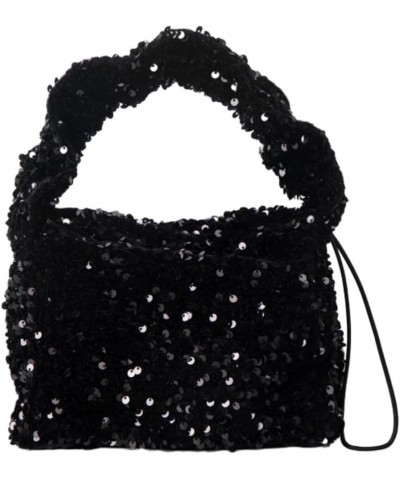 Women Sequin Purse Sparkly Tote Bag Glitter Evening Clutch Lady Party Wedding Cocktail Handbags Black $17.33 Totes