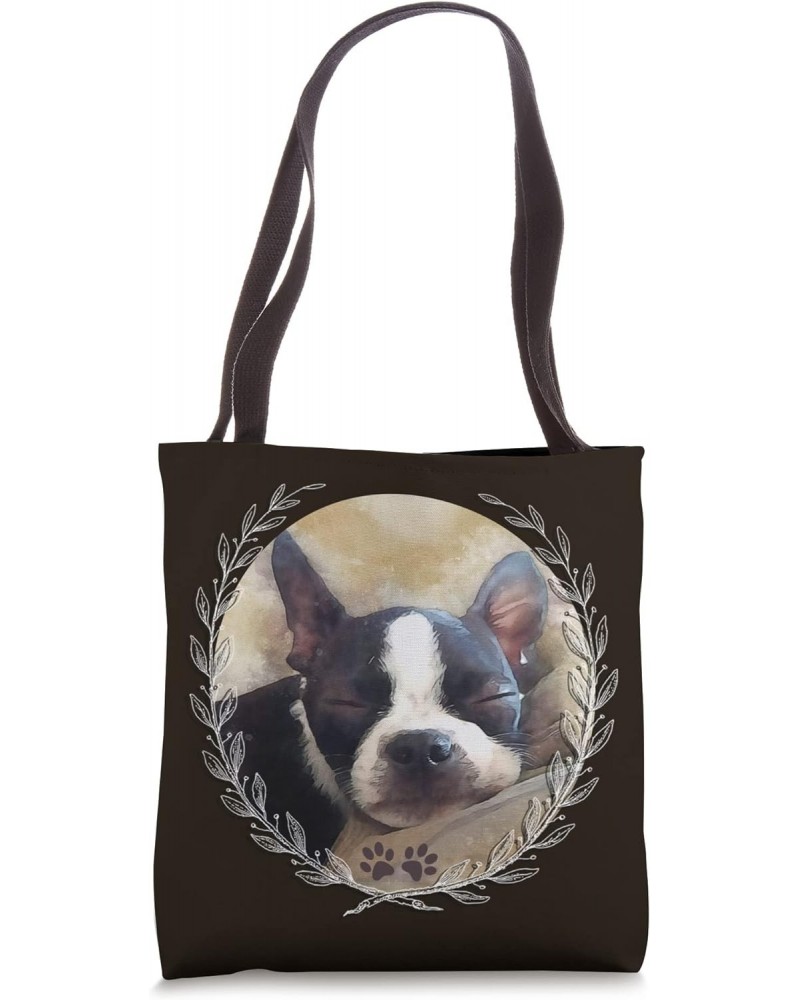 Boston Terrier Lover Dog Moms Tote Bag $13.56 Totes