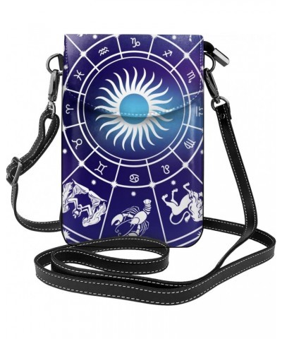 Roman Zodiac Capricorn Women Small Crossbody Cell Phone Purse Leather Fashion Shoulder Bag With Shoulder Strap $19.58 Shoulde...