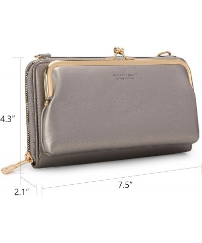 Small Crossbody Cell Phone Purse for Women RFID Blocking Cellphone Wallet Wallet Sliver $14.99 Crossbody Bags