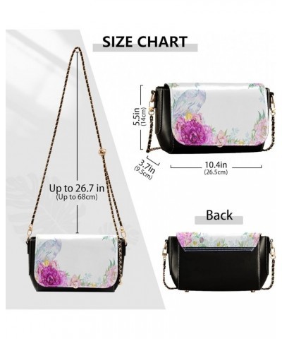 Crossbody Bags for Women Trendy Women's Black Shoulder Bag Small PU Leather Flap Cross Body Bag Handbags Pattern22 $22.95 Cro...