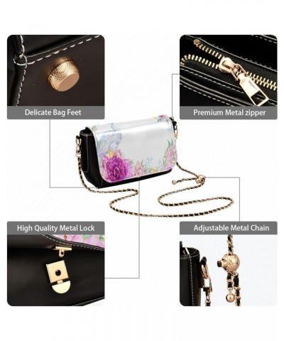 Crossbody Bags for Women Trendy Women's Black Shoulder Bag Small PU Leather Flap Cross Body Bag Handbags Pattern22 $22.95 Cro...