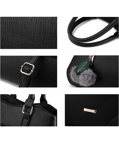 Women Synthetic PU Leather Handbag Large Bag Simple Totes Shoulder Crossbody Hobo Purse Clutches Purple $19.49 Shoulder Bags