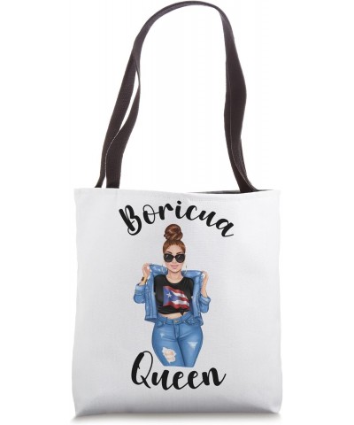 Boricua Queen Puerto Rican Pride Proud FLag Patriotic Women Tote Bag $15.29 Totes