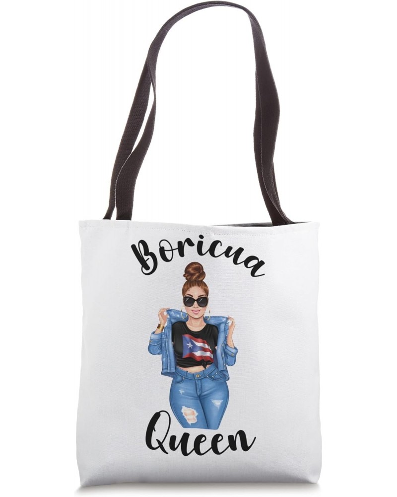 Boricua Queen Puerto Rican Pride Proud FLag Patriotic Women Tote Bag $15.29 Totes