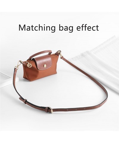 Leather Purse Strap Replacement Crossbody Adjustable Shoulder Strap Suitable for L ongchamp Le Pliage Handbag Tote Bag Carrot...