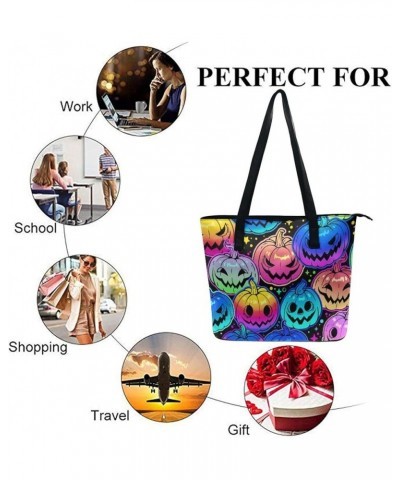 Large Capacity Work Tote Bags Leather Commuter Bag Handbags With Zipper Color429 $13.64 Shoulder Bags