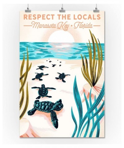 Manasota Key, Florida, Respect the Locals (24x36 Giclee Gallery Art Print, Vivid Textured Wall Decor) $22.50 Totes