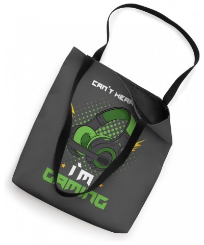 I do not hear you I gamble gamer headset saying green Tote Bag $9.21 Totes