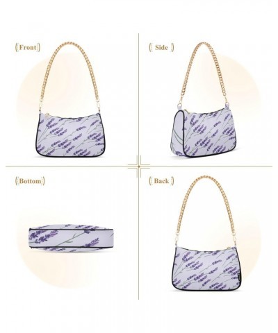 Floral Shoulder Bag Lavender Cute Wind Women Clutch Handbag Shoulder Purch Boho Bag Date Chain Bag Tote Bag Spring Holiday Bi...