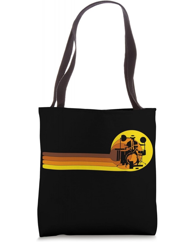 Drummer drums accessories drummer music Vintage 70s drummer Tote Bag $13.72 Totes