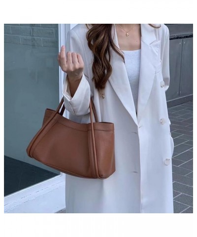 Tote Bag for Women with Zipper Pouch Crossbody Bags Large Vegan Leather Handbag with Small Purse for Work Shopping Brown $50....