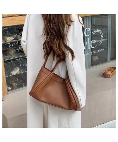 Tote Bag for Women with Zipper Pouch Crossbody Bags Large Vegan Leather Handbag with Small Purse for Work Shopping Brown $50....