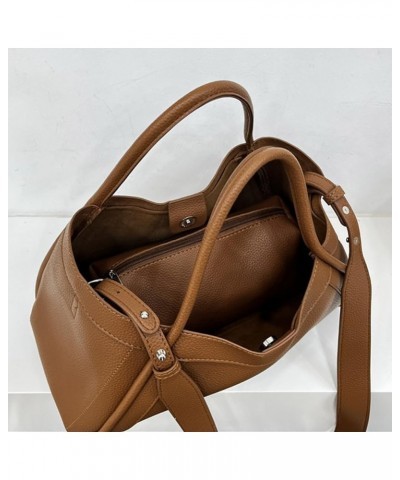 Tote Bag for Women with Zipper Pouch Crossbody Bags Large Vegan Leather Handbag with Small Purse for Work Shopping Brown $50....