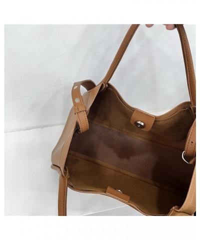 Tote Bag for Women with Zipper Pouch Crossbody Bags Large Vegan Leather Handbag with Small Purse for Work Shopping Brown $50....