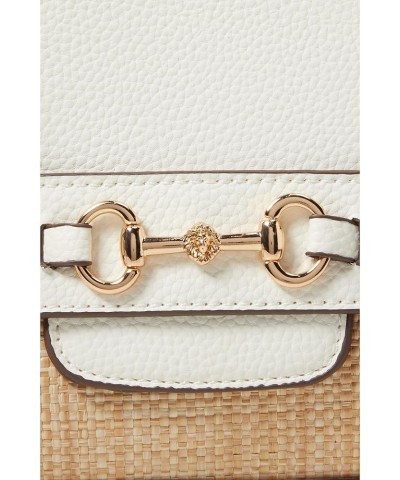 Straw Top Handle Satchel Anne White/Straw $33.42 Handbags