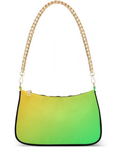 Hobo Bags for Women Red Green Tote Purses Small Handbags with Chain 20881 Spring Green Gold $15.59 Totes