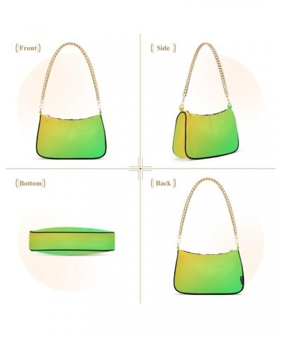 Hobo Bags for Women Red Green Tote Purses Small Handbags with Chain 20881 Spring Green Gold $15.59 Totes