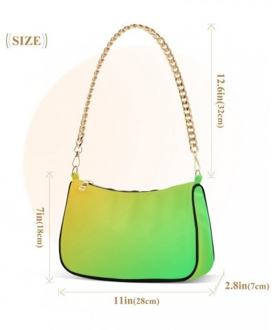 Hobo Bags for Women Red Green Tote Purses Small Handbags with Chain 20881 Spring Green Gold $15.59 Totes