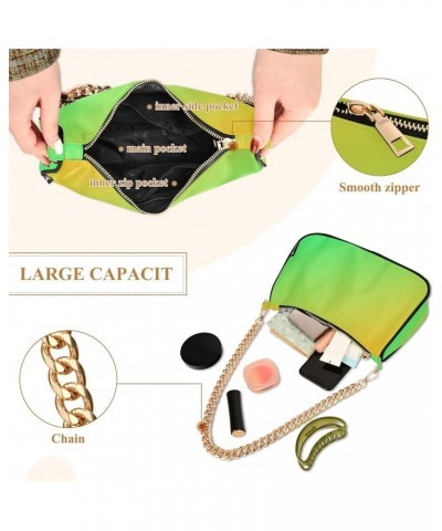 Hobo Bags for Women Red Green Tote Purses Small Handbags with Chain 20881 Spring Green Gold $15.59 Totes