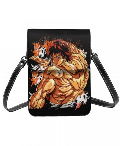 Anime Baki The Grappler Small Cell Phone Purse Woman'S Fashion Small Mini Shoulder Bag Crossbody Bags 7.5x5.3 Inches $18.75 C...