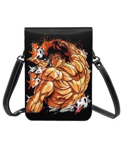 Anime Baki The Grappler Small Cell Phone Purse Woman'S Fashion Small Mini Shoulder Bag Crossbody Bags 7.5x5.3 Inches $18.75 C...