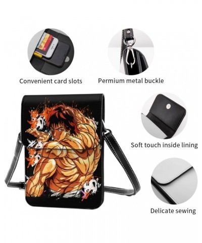 Anime Baki The Grappler Small Cell Phone Purse Woman'S Fashion Small Mini Shoulder Bag Crossbody Bags 7.5x5.3 Inches $18.75 C...