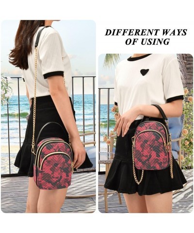 Ethnic Graffiti Crossbody Bags for Women Small Shoulder with Detachable Straps, Shoulder Handbags for Ladies Camouflage Style...