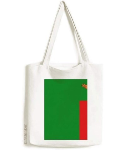 Zambia National Flag Africa Country Tote Canvas Bag Shopping Satchel Casual Handbag $14.26 Totes