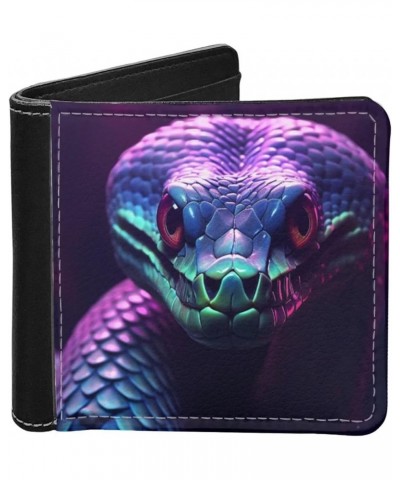 Cool Neon Tiger Wallet Card Holder Small Men Women Stylish Clutch Credit Card Cash Holder Coin Purse Foldable Bag Slim Leathe...