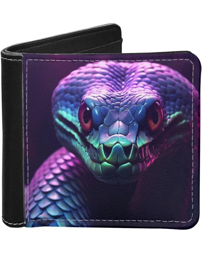 Cool Neon Tiger Wallet Card Holder Small Men Women Stylish Clutch Credit Card Cash Holder Coin Purse Foldable Bag Slim Leathe...