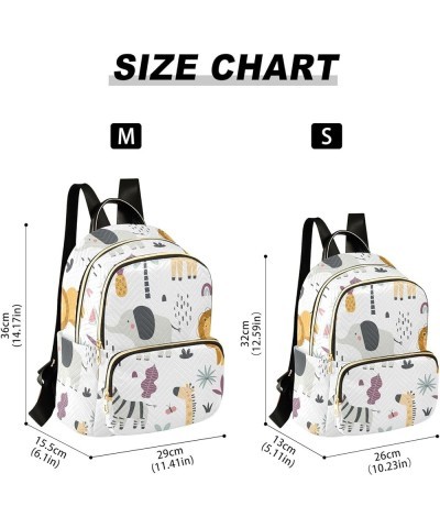 Travel Backpack Purse for Women Fashion Anti-theft Work Casual Elephant Zebra Lion Monkey Animal Daypack Shoulder Bag Medium ...