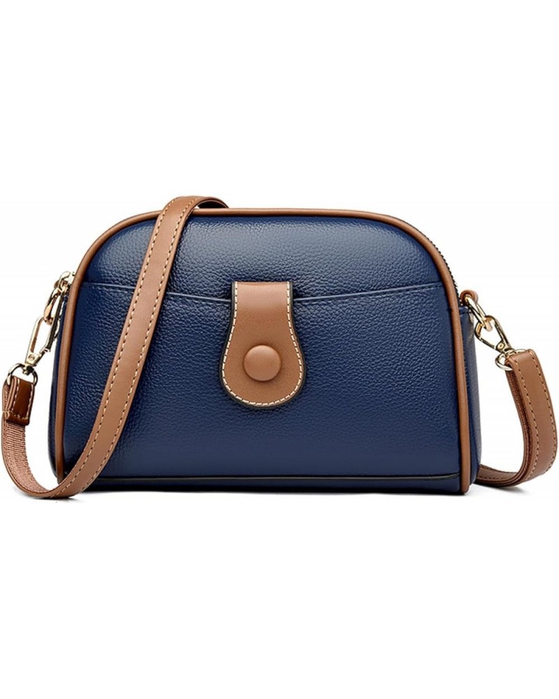 New Women's Bag, Small Bag, High-End Niche Coin Purse, Shell Bag, Versatile Shoulder Crossbody Bag Blue $33.34 Totes