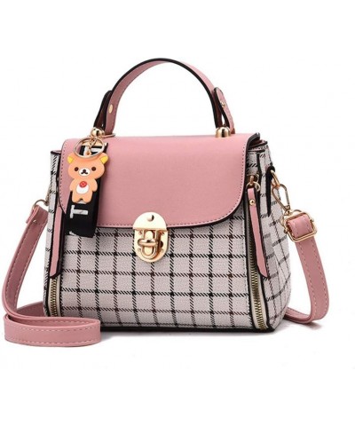 LYANYAN® Women Satchel Handbags Cute Ladies Shoulder Bags Tote Bags PU leather Cross-Body Bags With Bear pendant Pink $33.20 ...