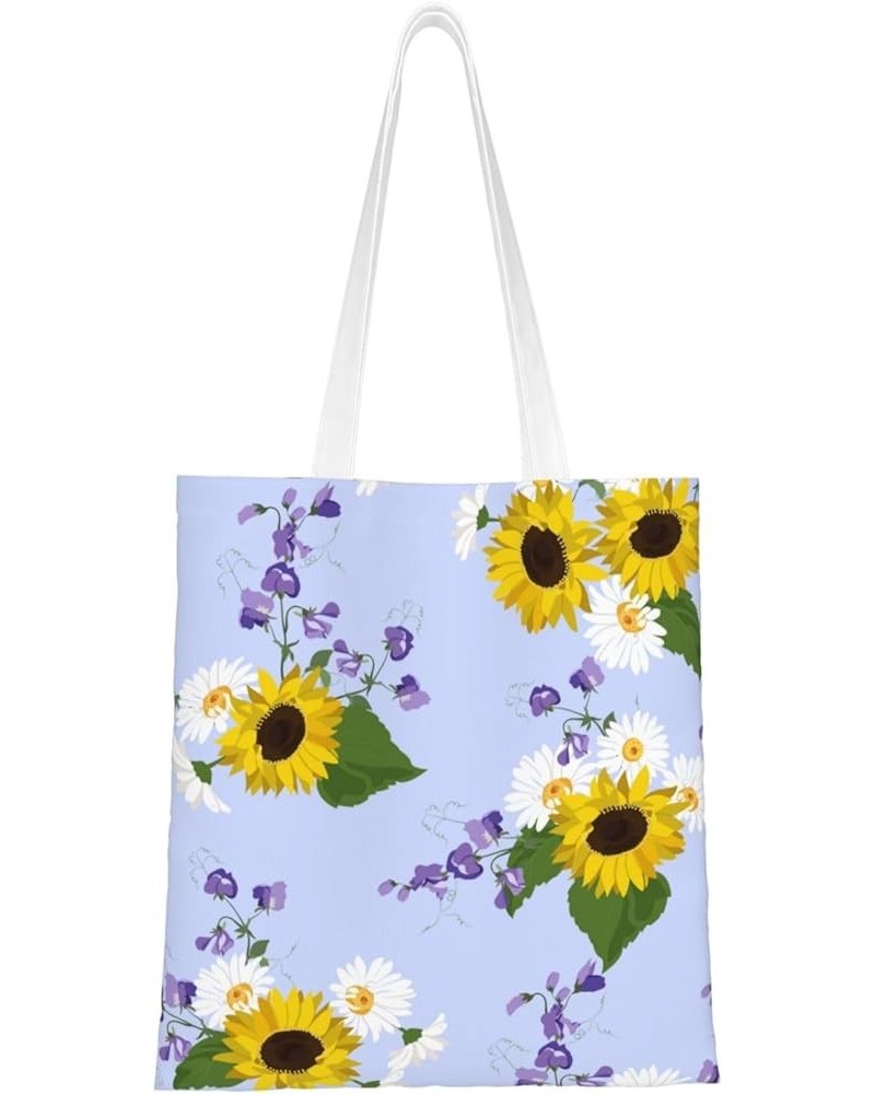 Sunflowers Single Shoulder Fashion Canvas Tote Shopping Bags Handbags For Men And Women Sunflowers14 $10.73 Totes