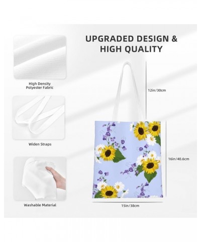 Sunflowers Single Shoulder Fashion Canvas Tote Shopping Bags Handbags For Men And Women Sunflowers14 $10.73 Totes