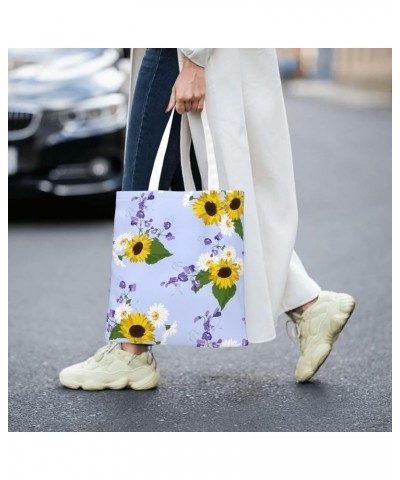 Sunflowers Single Shoulder Fashion Canvas Tote Shopping Bags Handbags For Men And Women Sunflowers14 $10.73 Totes