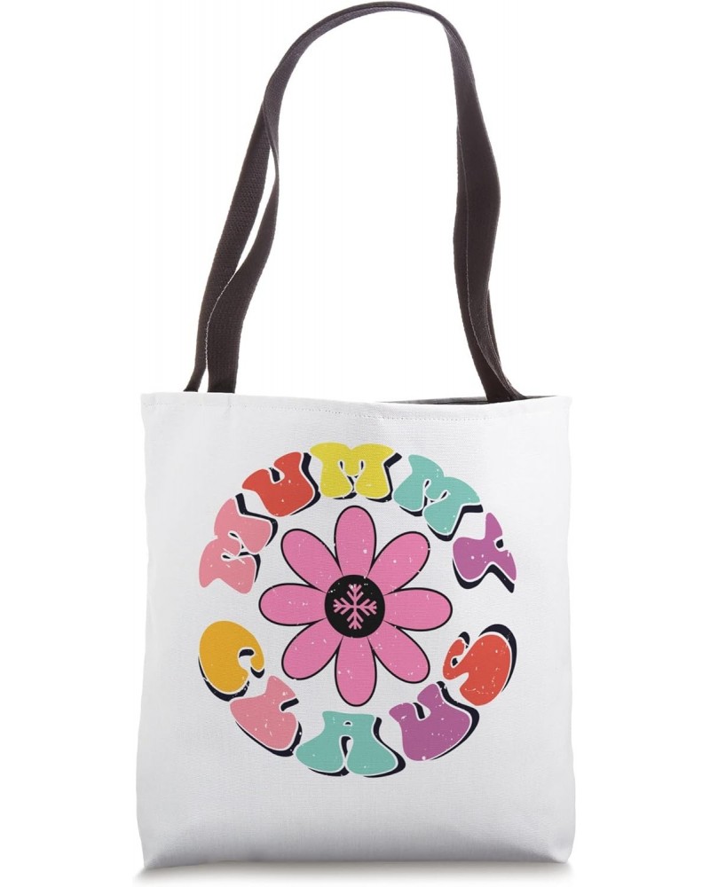 Mummy Claus Groovy Nostalgia Aesthetic Year 2000 Mom Mommy Tote Bag $9.67 Totes