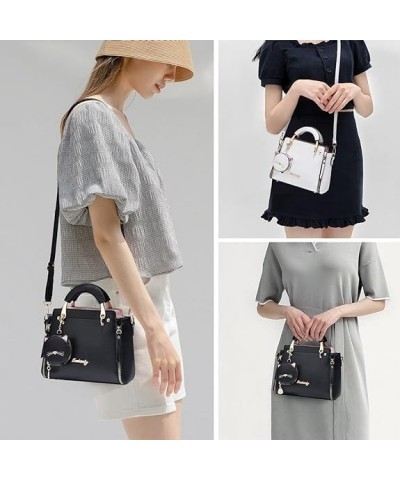 Women's Handbag Set Fashionable Handbag Single Shoulder Crossbody Bag Equipped With Lightweight Zero Wallet Black 2 $19.97 Sa...