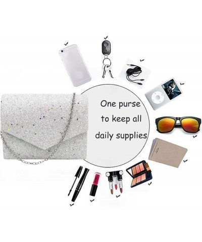 Evening Bag Women Rhinestone Envelope Clutch Purse Wedding Party Handbags,Light Grey X-white $14.35 Evening Bags