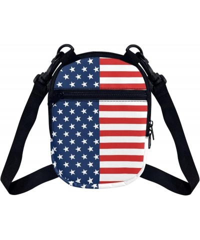 Crossbody Bag Women Men Kids Teens Cross Body Bag Messenger Bags Shoulder Bag American Flag $11.39 Totes