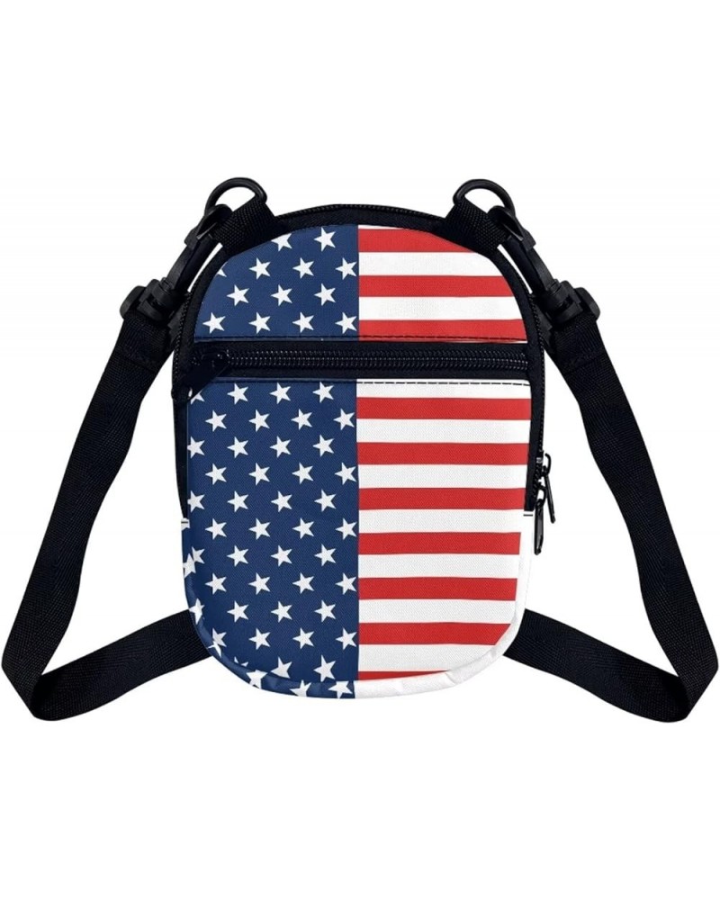 Crossbody Bag Women Men Kids Teens Cross Body Bag Messenger Bags Shoulder Bag American Flag $11.39 Totes