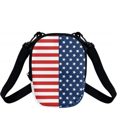 Crossbody Bag Women Men Kids Teens Cross Body Bag Messenger Bags Shoulder Bag American Flag $11.39 Totes