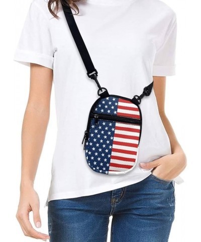 Crossbody Bag Women Men Kids Teens Cross Body Bag Messenger Bags Shoulder Bag American Flag $11.39 Totes