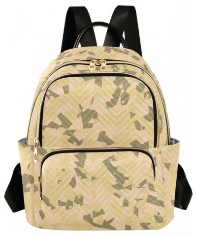 Desert Camouflage Khaki Backpack for Women Lightweight Shoulder Bag Casual Daypack Travel Purse Small Backpacks for Outdoor L...