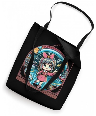 Kawaii Anime Girl's Time Travel Adventure Retro Science Fant Tote Bag $15.27 Totes