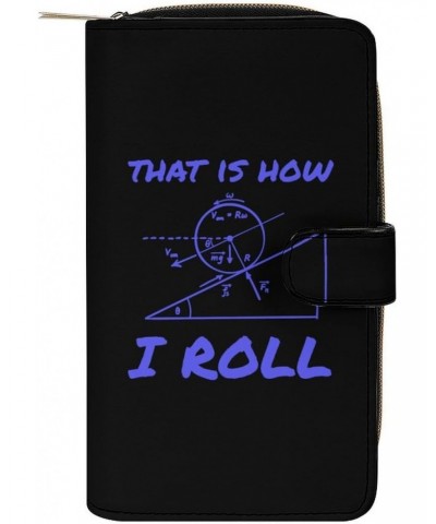 This is How I Roll Fashion Womens Wallet Leather Multi Card Slot Purse Large Capacity Zippered Coin Case $20.39 Wallets