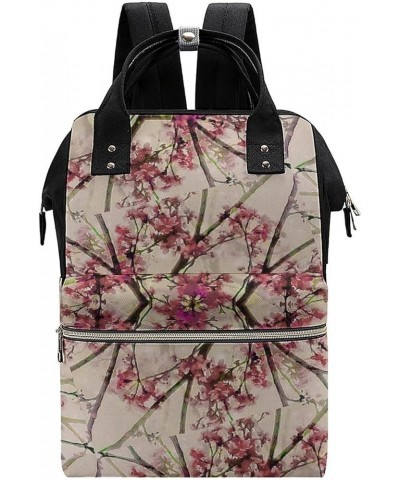 Solar System Backpack Work Business, Travel Rucksack Daypack for Adults Women, Handbag,Black Floral Pattern $28.08 Backpacks