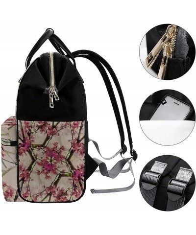 Solar System Backpack Work Business, Travel Rucksack Daypack for Adults Women, Handbag,Black Floral Pattern $28.08 Backpacks